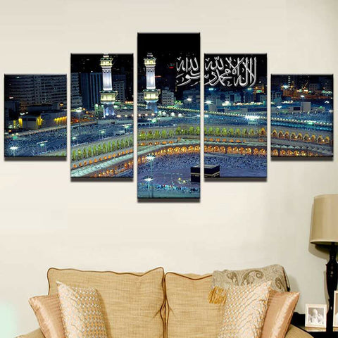 Islamic Mosque Castle Allah The Quran Wall Art Canvas Decor Printing