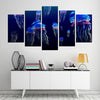 Image of Jellyfish Vivid Abstract Underwater Ocean Wall Art Canvas Decor Printing