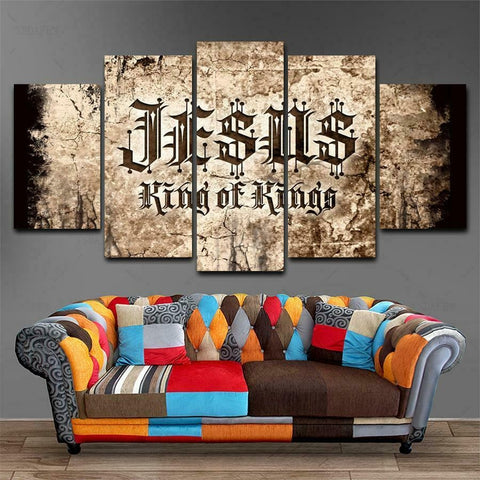 Jesus Christian Religion King of King Wall Art Canvas Decor Printing