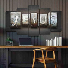 Jesus Name Christian Wall Art Canvas Decor Printing