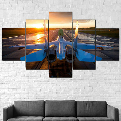 Jet Fighter Military Aircraft Wall Art Canvas Decor Printing