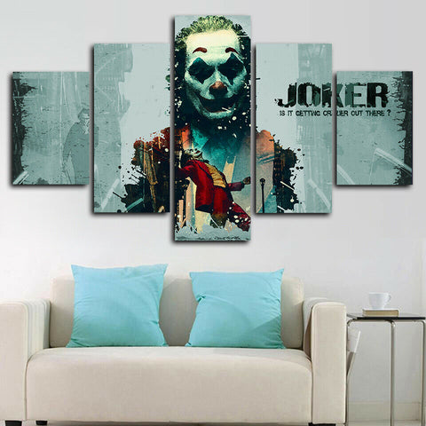 Joker DC Movie Crazy Quote Wall Art Canvas Decor Printing