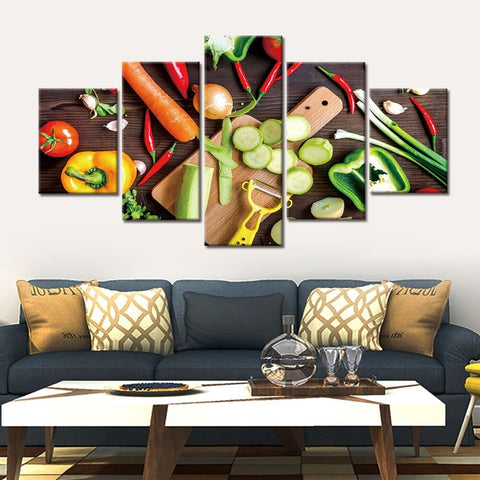 Kitchen Food Wall Art Canvas Decor Printing