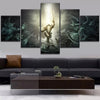 Image of Knight Fight Demon Evil Wall Art Canvas Decor Printing