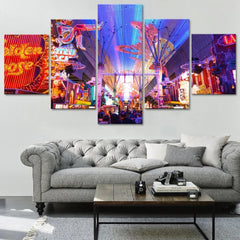 Las Vegas Fremont Street Wall Art Canvas Decor Printing