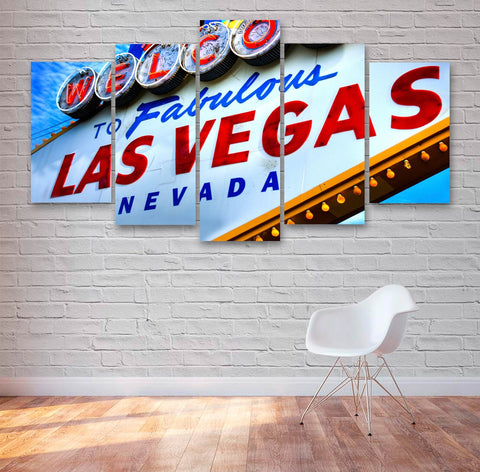 Las Vegas Sign Wall Art Canvas Decor Printing