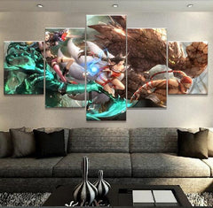 League Of Legends Full Squad Wall Art Canvas Decor Printing