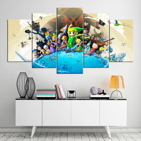 Legend of Zelda Wind Waker Wall Art Canvas Decor Printing