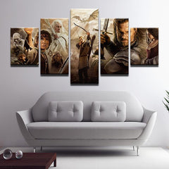 Lord Of The Rings Character Collage Wall Art Canvas Decor Printing