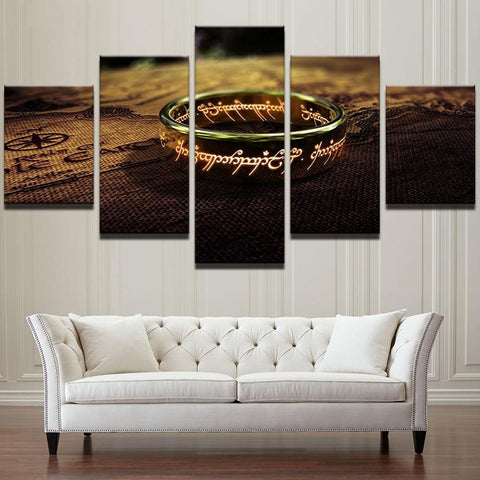 Lord Of The Rings The One Ring Wall Art Canvas Decor Printing