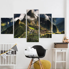 Machu Picchu Peru Mountain City Wall Art Canvas Decor Printing