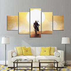 Mandalorian Star Wars Wall Art Canvas Decor Printing