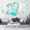 Image of Marble Abstract Watercolor Bright Luminous Wall Art Canvas Decor Printing
