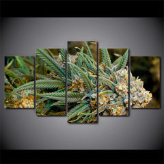 Marijuana Weed Cannabis Ganja Plant Wall Art Canvas Decor Printing