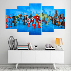 Hulk Captain America Iron Man Wall Art Canvas Decor Printing