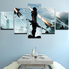 Mass Effect Commander Shepard Wall Art Canvas Decor Printing