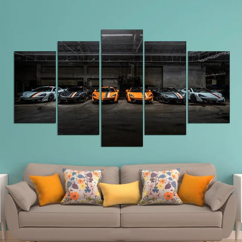 Mclaren Collection Sports Car Wall Art Canvas Decor Printing