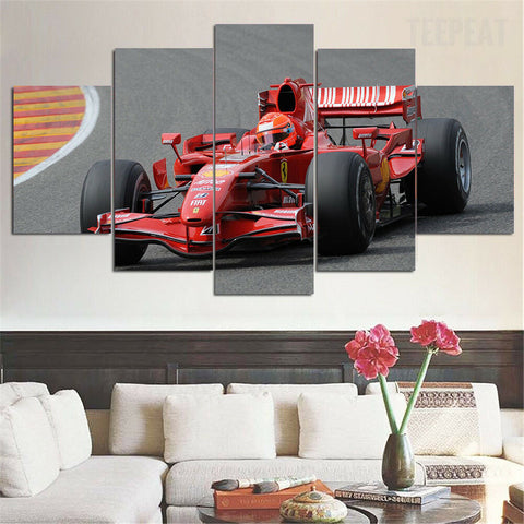 Michael Schumacher F1 Ferrari Wall Art Canvas Decor Printing