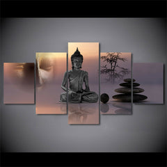 Mindfulness Buddha Zen Meditation Wall Art Canvas Decor Printing