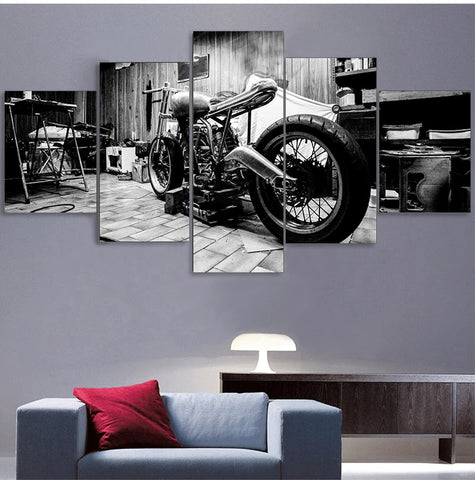 Modular Motorcycle Wall Art Canvas Decor Printing