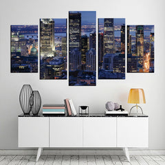 Montreal Downtown City Wall Art Canvas Decor Printing