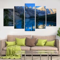 Moraine Lake - Alberta Canada Wall Art Canvas Decor Printing