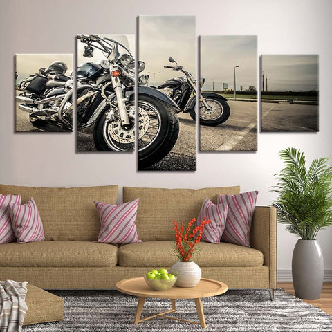 Motorcycle Big Bike Wall Art Canvas Decor Printing