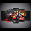 Image of Motorcycle Racing Wall Art Canvas Decor Printing