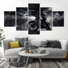 Motorcycle Rider Wall Art Canvas Decor Printing