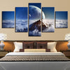 Image of Mountain and the Moon Wall Art Canvas Decor Printing
