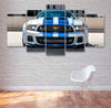 Image of Muscle Blue Car Wall Art Canvas Decor Printing