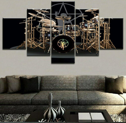 Music Instrument Drums Wall Art Canvas Decor Printing