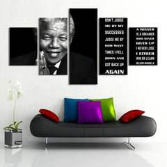 Nelson Mandela Inspirational Quotes Wall Art Canvas Decor Printing