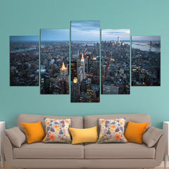 New York Manhattan City Wall Art Canvas Decor Printing