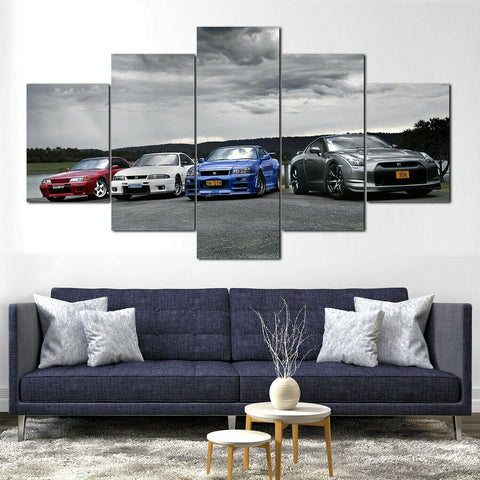 Nissan Skyline Gtr Evolution Wall Art Canvas Decor Printing