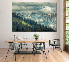 North Cascade Range Fine Wall Art Canvas Print Decor-1Panel