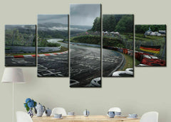 Nurburgring Rally Road Sports Car Track Wall Art Canvas Decor Printing