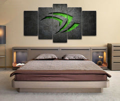 Nvidia Gaming Room Wall Art Canvas Decor Printing