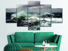 Ocean Storm Wave Wall Art Canvas Decor Printing