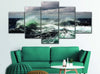 Image of Ocean Storm Wave Wall Art Canvas Decor Printing