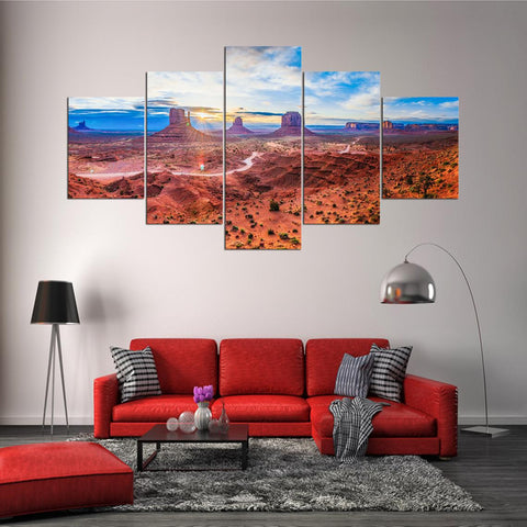 Oljato Valley Southwestern Mountain Wall Art Canvas Decor Printing