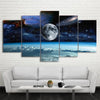 Image of Outer Space Moon Galaxy Wall Art Canvas Decor Printing