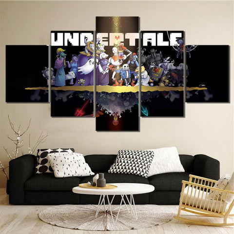 Papyrus Undertale Chara Video Game Wall Art Canvas Decor Printing