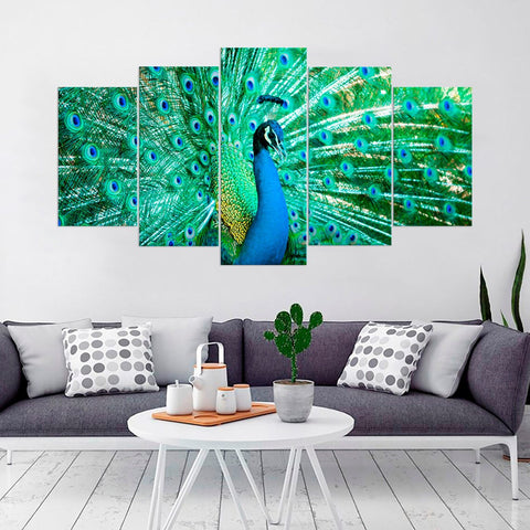 Peacock Wild Life Wall Art Canvas Decor Printing