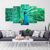 Image of Peacock Wild Life Wall Art Canvas Decor Printing