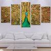 Image of Peacock feathers Wall Art Canvas Decor Printing