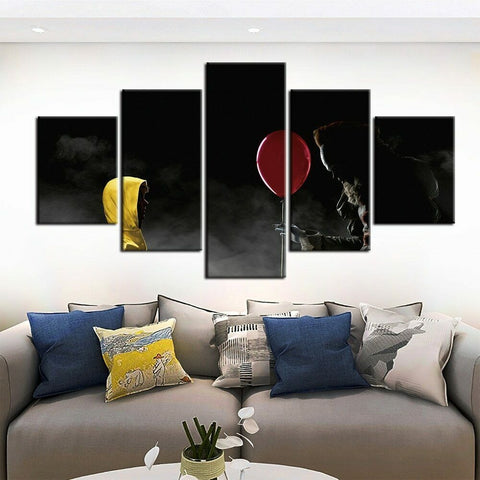 Pennywise IT Clown Movie Wall Art Canvas Decor Printing