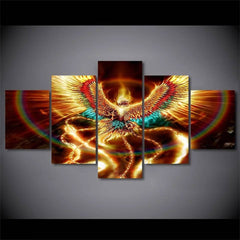 Phoenix Mystical Bird Wall Art Canvas Decor Printing