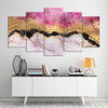 Image of Pink-Gold Marble stone Contemporary Art Wall Art Canvas Decor Printing