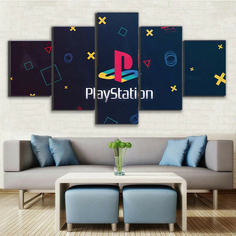 PlayStation Gaming Arena Logo Wall Art Canvas Decor Printing